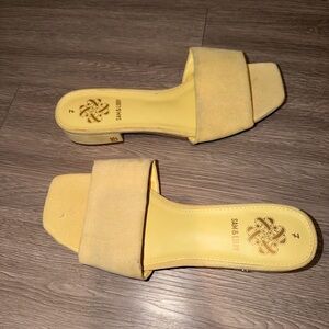 Sam & Libby Mustard Yellow Women's Mules